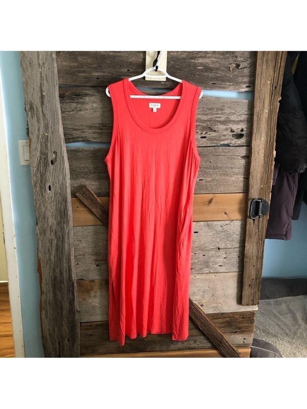 Hudson North Plus Size 2X Coral Sleeveless Maxi Dress